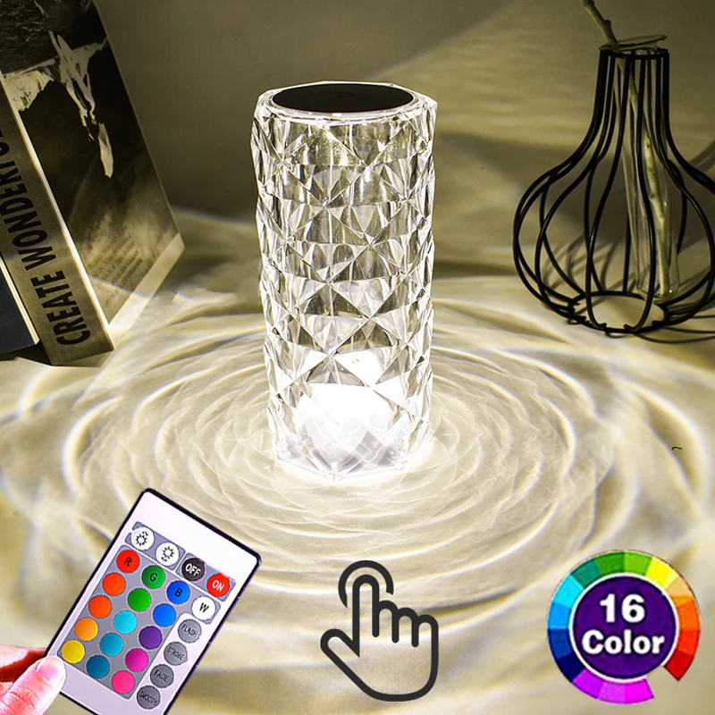 

Настольная лампа с искусственными кристаллами, 3/16 цветов