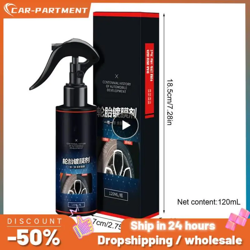 

Portable Tire Retreading Agent Practical Tire Coating Agent Universal Waterproof Tire Brightness Cleaner Car Accessories 120ml