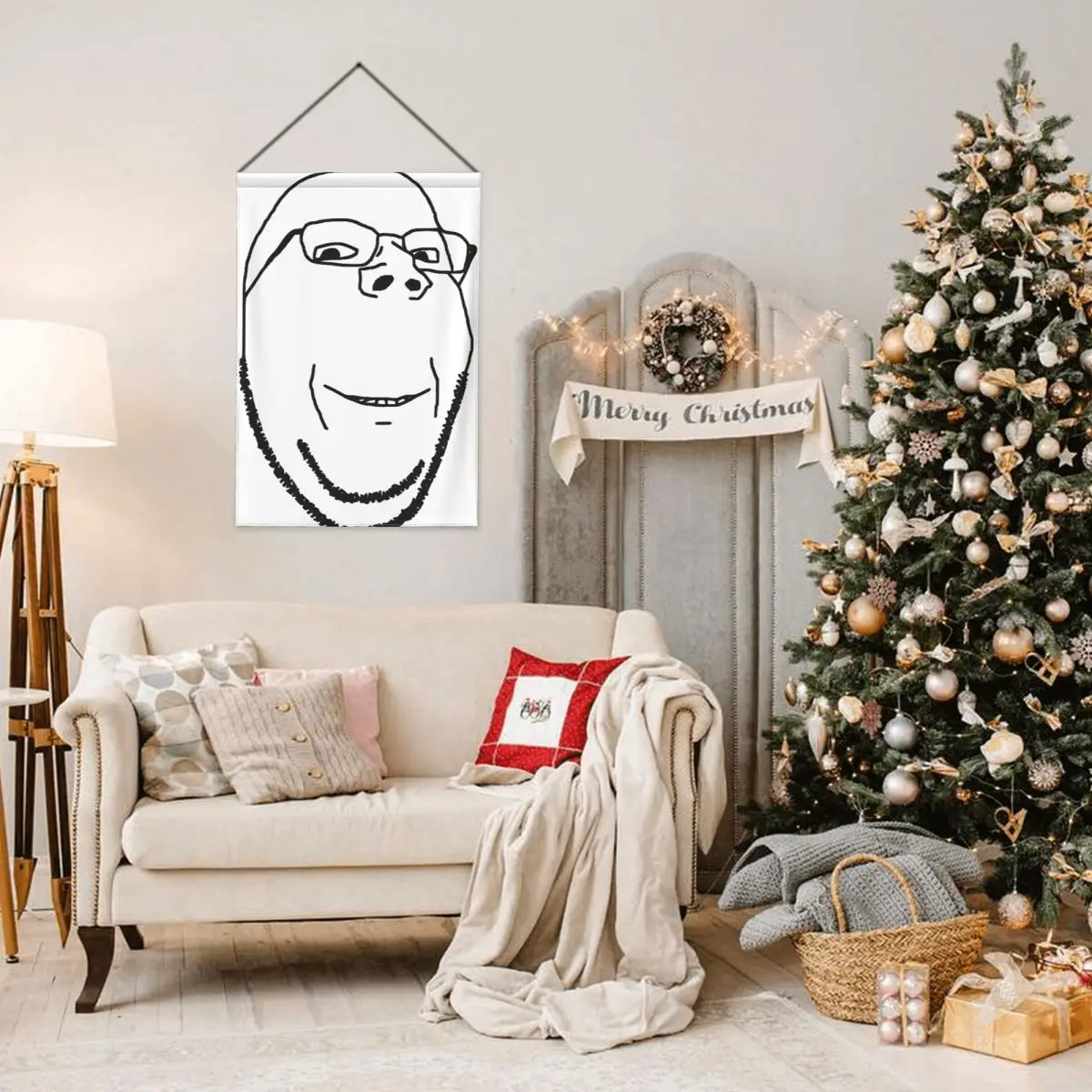 Оптовая продажа улыбающееся украшение для сада woкак soyкак двусторонние печатные