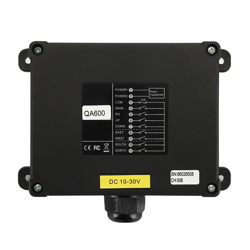 Промышленный беспроводной радиокран QA600 6-клавишный