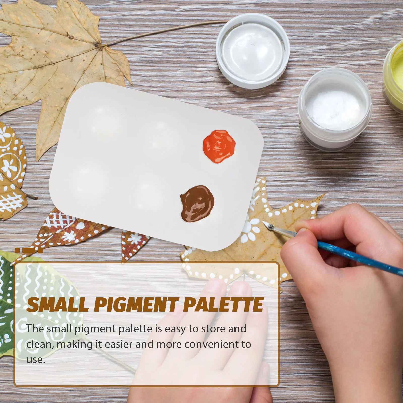 Силиконовая палитра с шестью отверстиями легко чистящаяся акриловая