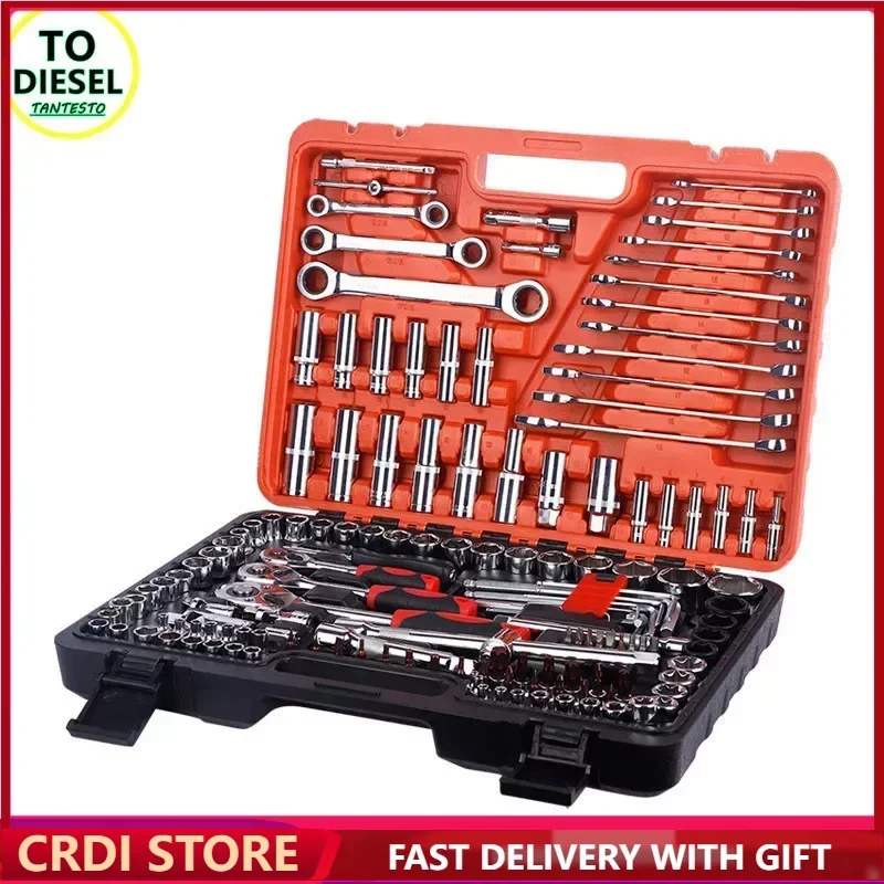 150 шт. наборы инструментов для комбинированных гаечных ключей с быстрым втулкой