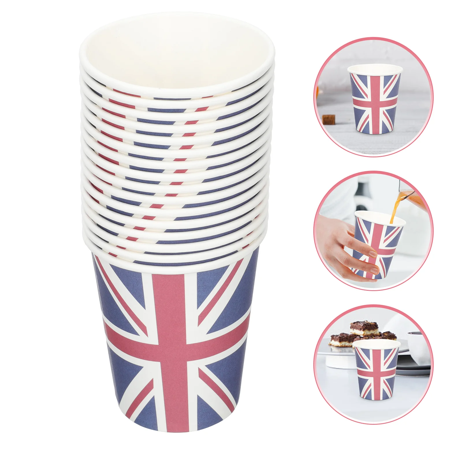 

Cups Union Paper Jack Party Jubilee Flag Platinum Britishsupplies Decorations Tableware Cup Britain Uk Water Disposable Great
