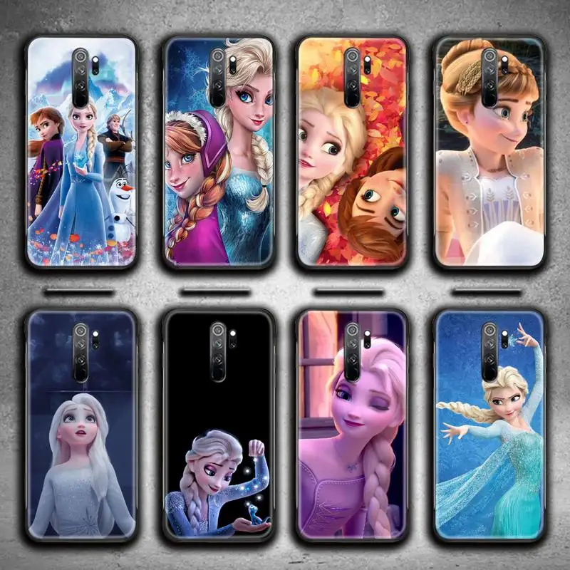 

Frozen Elsa Anna Phone Case for Redmi 9A 9 8A Note 11 10 9 8 8T Pro Max K20 K30 K40 Pro
