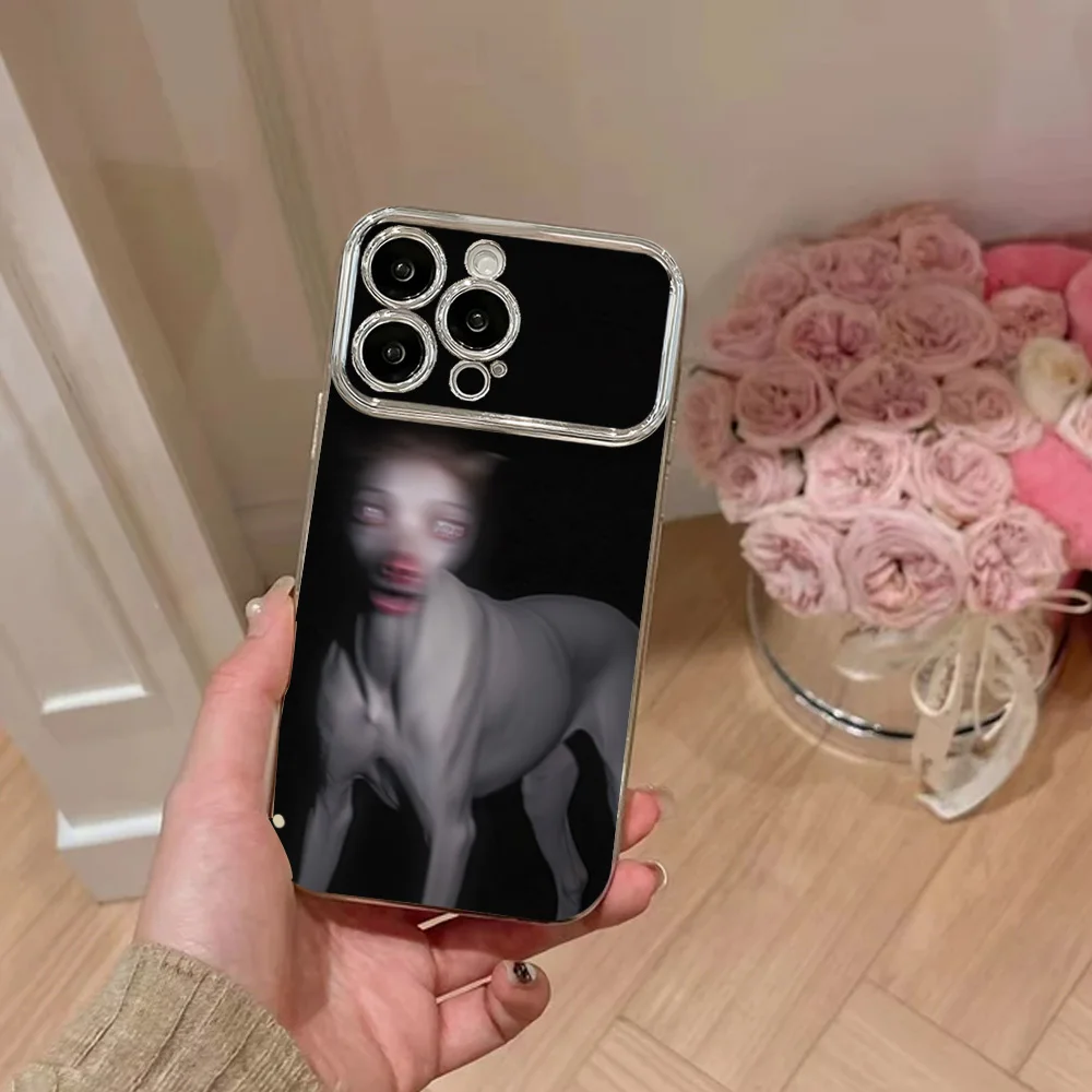 Phone Case For Samsung Electroplated L-Luisa Singer S-Sonza Large Window LensA22 A23 A32 A51 A20 4G 5G Shell