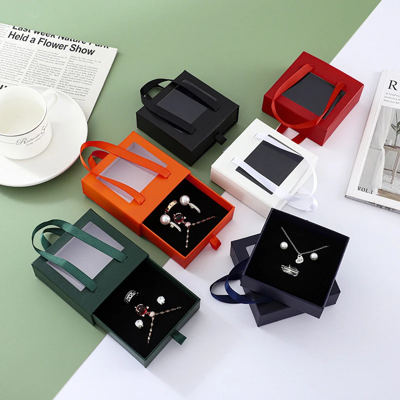 Jewelry Paper Boxes With Clear Window Front