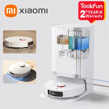NEW XIAOMI MIJIA OMNI 2 Robot Vacuum Cleaners Mop Collection Self Cleaning Doc Empty Dust Home Dirt Disposal Machine Smart Base