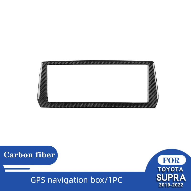 

Pegatinas negras de fibra de carbono para coche, accesorios decorativos para Interior de Toyota Supra A90 2019 2020 2021 2022