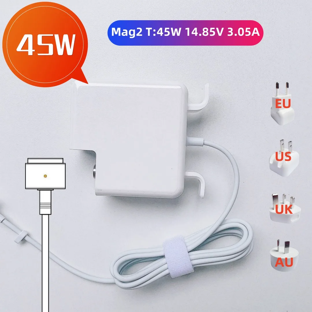 

45W T tip For apple MacBook Air 11" 13" A1465 A1436 A1466 A1435 14.85V 3.05A Laptop Power Adapter Charger