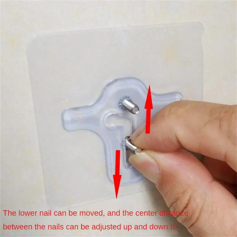 Двойной крючок Монтажный Настенный гвоздь Винт без гвоздей Паста Липкий