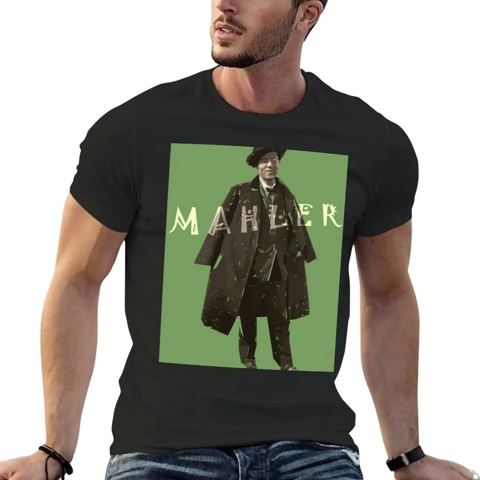 Футболка Mahler мужская с рисунком базовая тенниска майка аниме большие размеры