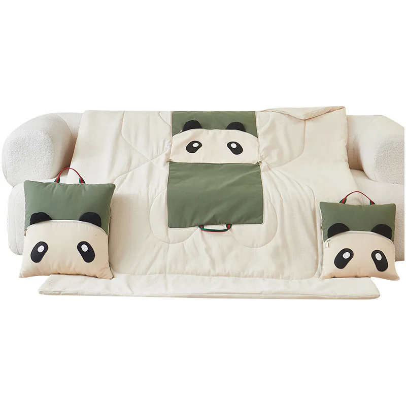 Аниме мультфильм Hangyodon Многофункциональная портативная Подушка и Одеяло одеяло