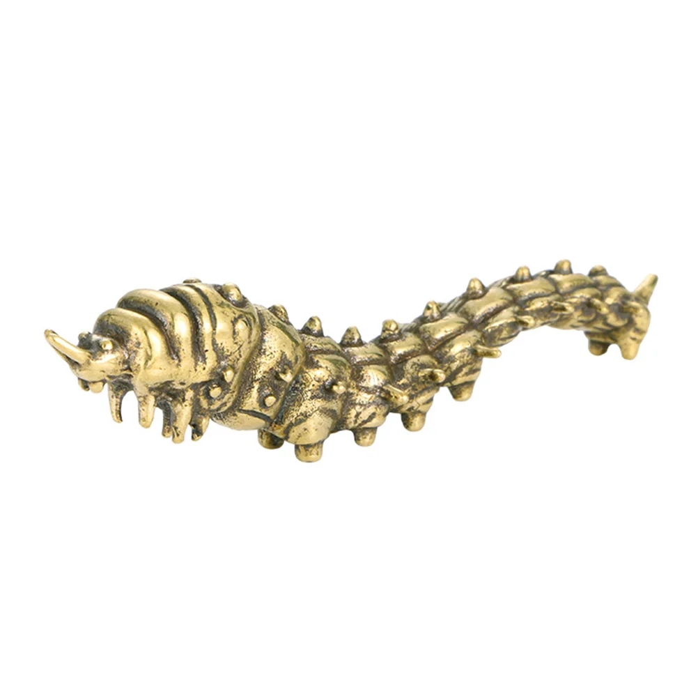 

Caterpillar Insect Insects Decoration Figurine Statue Figurines Figure Brass Ornament Sculpture Minianimal Garden Decor Bugs