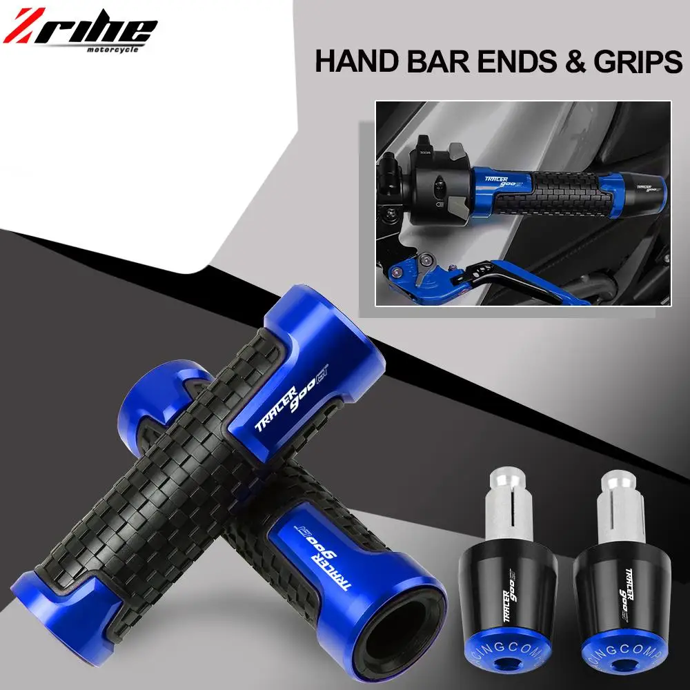 

78'' 22mm Motorcycle Handlebar Grips Handle Bar Hand Grip Cap End Plug For YAMAHA TRACER900GT MT09 TRACER 900 GT 2015-2021 2020