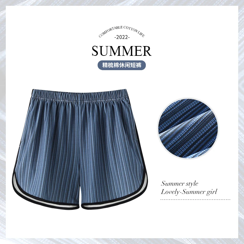 New Printed Cotton Loose Ladies Pajama Pants Pyjama Women Sleep Bottoms Lounge Wear Sleep Pants Summer Female Plus Size Shorts