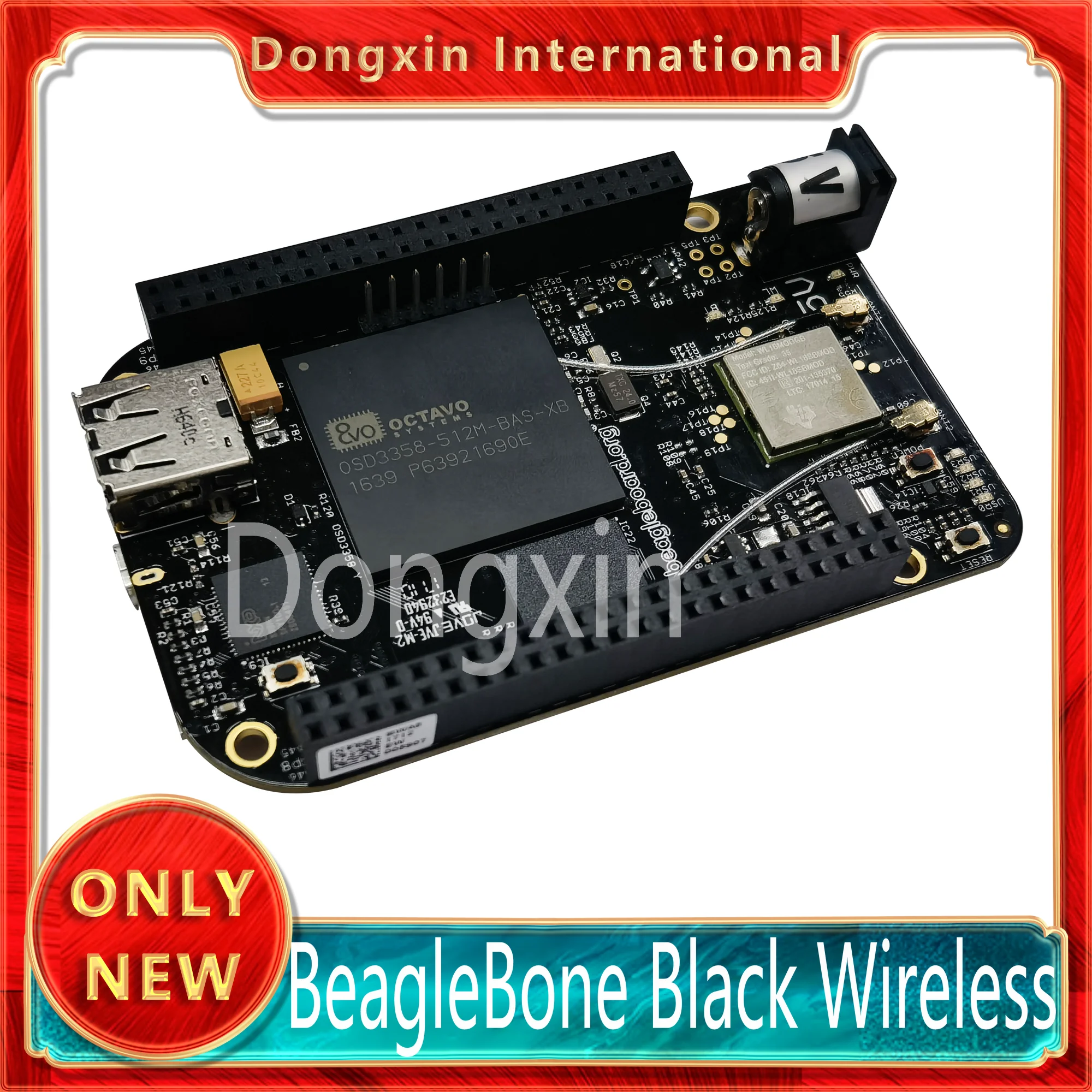 Черная Беспроводная система Octavo OSD3358 AI BB макетная плата BeagleBone