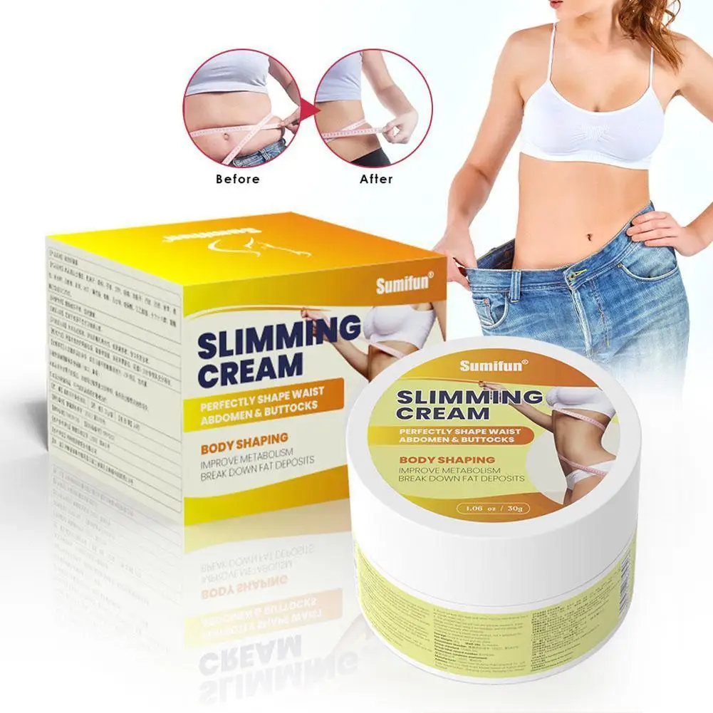 

Turmeric Slimming Hot Cream Body Abdomen Thigh Fat Weight Anti-Cellulite Body 30g Cream Massaging Tighten Loss Burning Shap J5X0