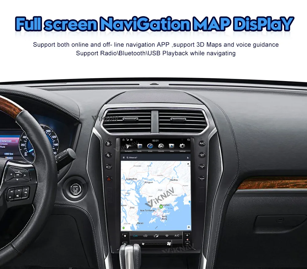 for Ford Explorer Car Stereo 2011-2019 autoradio 2 din Android car radio multimedia player vertical touch screen Head Unit GPS |
