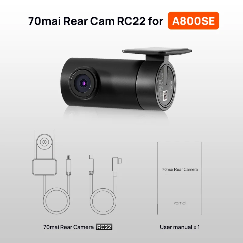 

Задняя камера 70mai RC06 RC11 RC12 RC14 RC22 Интерьер FC02 для 70mai 4K A810 A800SE 70mai A510 A200 A500S X800 RC24 RC41 для T800
