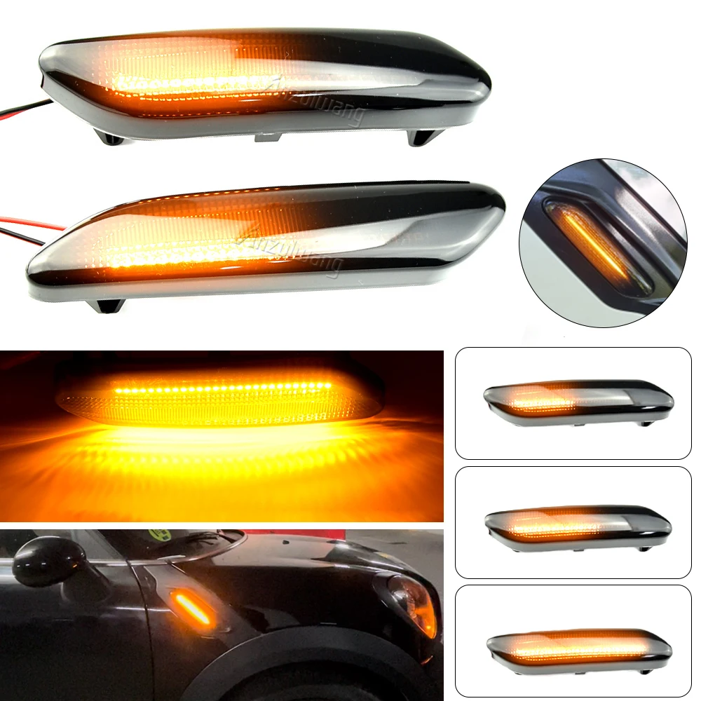 

LED Flowing Turn Signal Light Dynamic LED Side Marker Light 12v Side Repeater Lamp Panel Lamp For BMW For Mini Cooper R60 R61