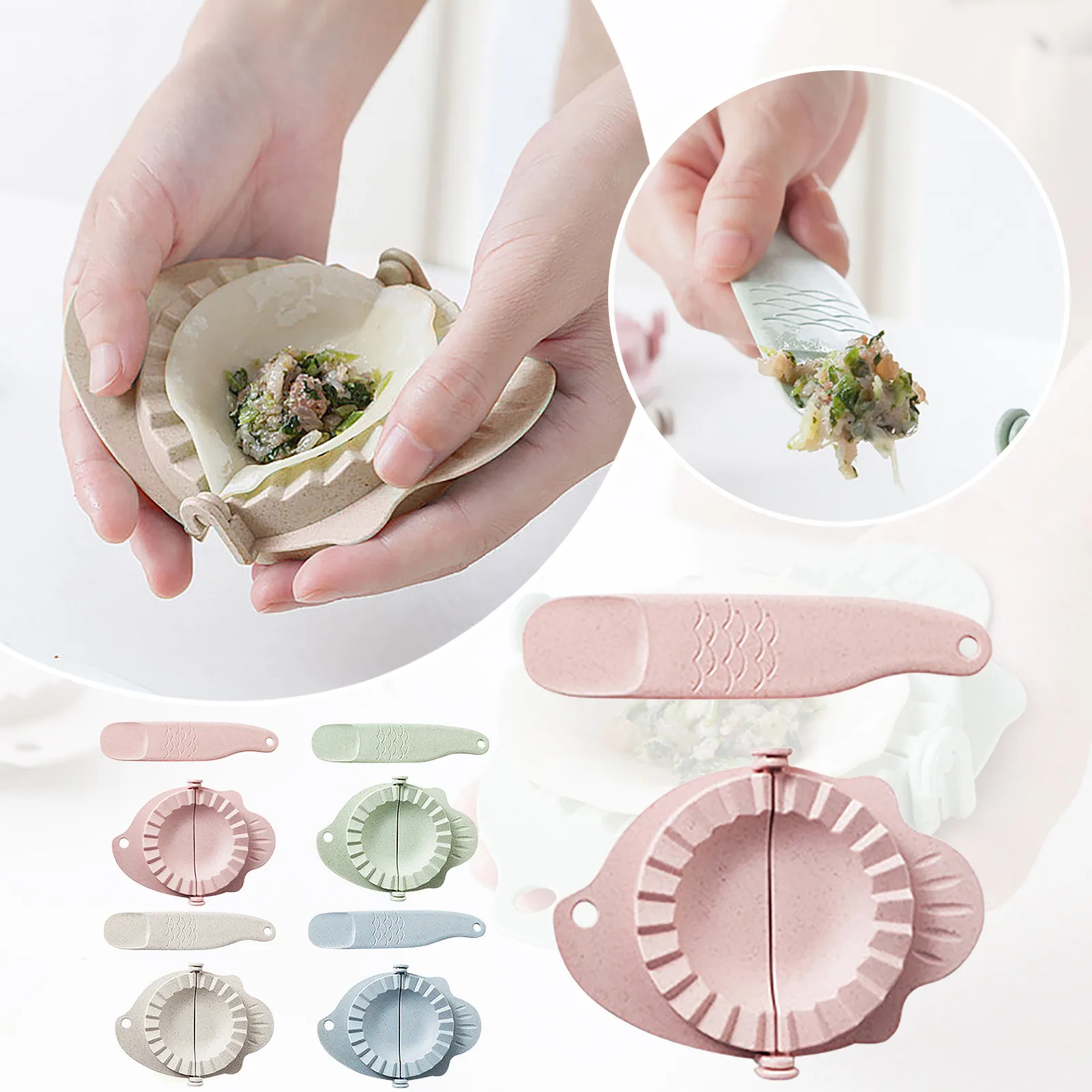 

New Dumpling Maker Tools Wrapper Press Mould Ravioli Dough Pastry Pie Dumplings Mould Tools Kitchen Accessories Gadgets