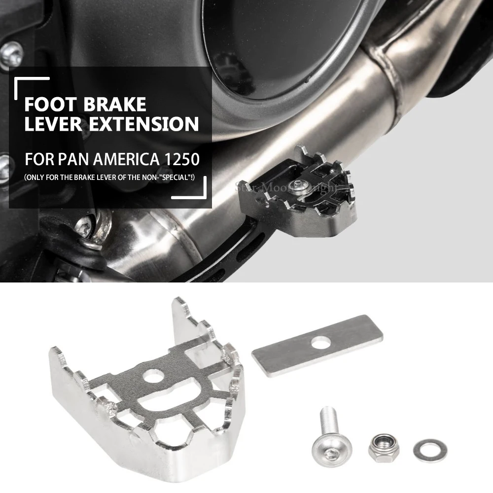 

For RA1250 Pan America 1250 2021- NON Special Motorcycle Foot Brake Lever Extension Pedal Step Tip Plate Enlarge Extender