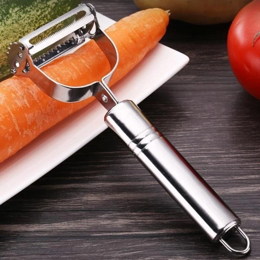 

1Pc Vegetable Peeler Stainless Steel Potato Peeler Kitchen Carrot Grater Julienne Slicer Shredder Fruit Peeler Kitchen Tools