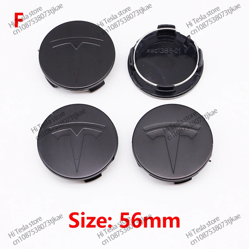 

56 мм 4-х шт., центральная крышка колеса с логотипом для Tesla, оригинальные колпаки ступиц Model3 Model Y Model S X, автоаксессуары