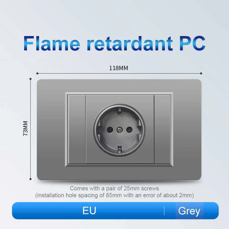Элегантная серая огнестойкая панель из поликарбоната итальянская стандартная