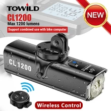TOWILD CL1200/600LM Bike Light Front Lamp USB Rechargeable LED 21700 4000mAh Bicycle Light Waterproof Headlight Bike Accessories