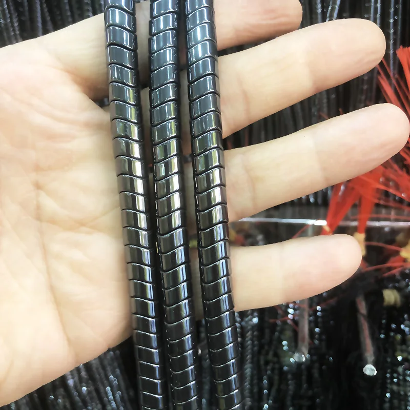 Бусины с оттенком, круглые широкие бусины из гематита, 15/4/6/8 мм, волнистые, для изготовления ювелирных изделий