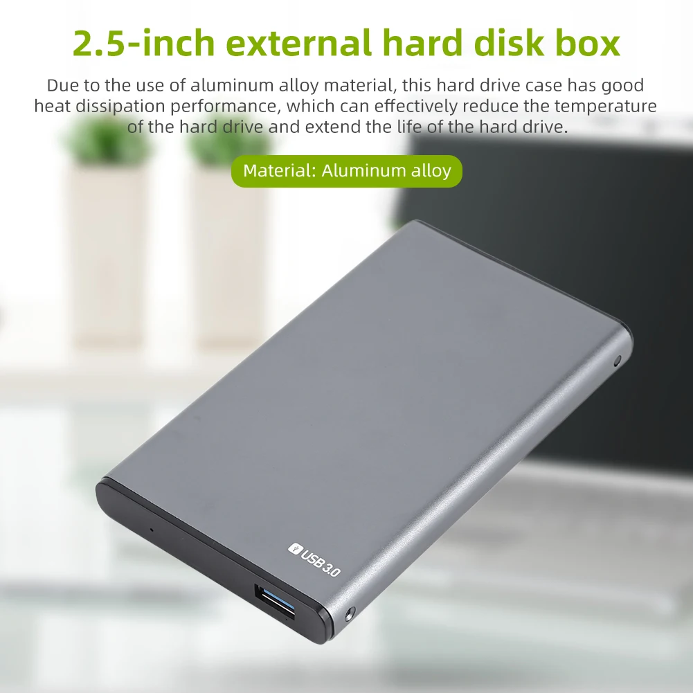

Внешний корпус USB3.0 HDD для Windows XP 7/8/10/Vista/Linnux/Mac OS +