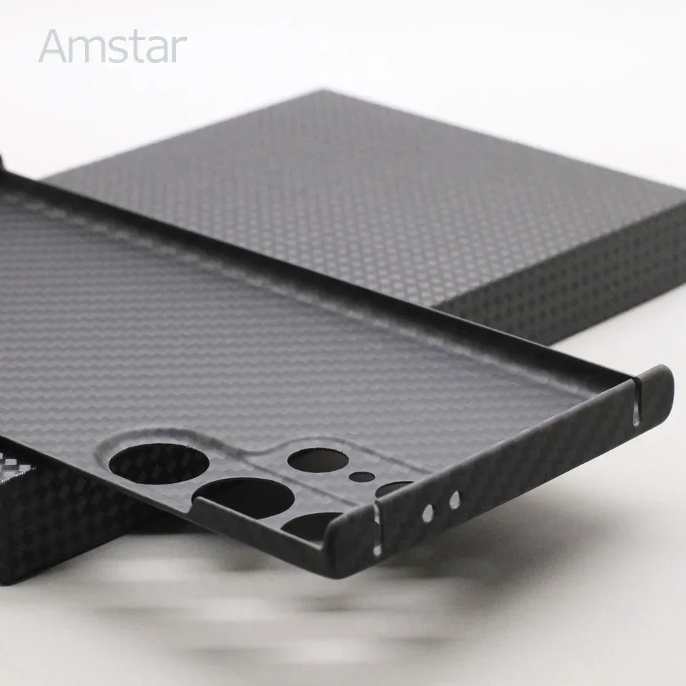 Защитный чехол Amstar из углеродного волокна для Samsung Galaxy S24 Plus Ultra 600D ультратонкий
