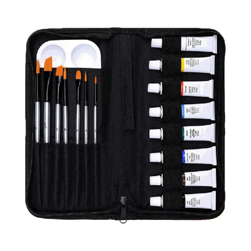 

16pcs Professional Acrylic Paints Brush Set Hand Painted Wall Paint Artist Draw Painting Pigment DIY