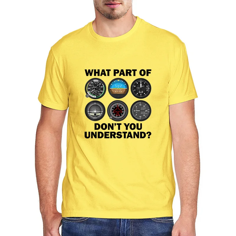 

Funny Pilot Aviation Airline Pilot Instruments Graphic Men's T Shirt Boys Girl Tops 100 Cotton Kawaii T-Shirt Men’s Streetwear