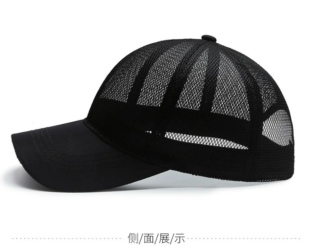 

Summer Breathable Mesh Baseball Caps for women men fashion Solid Outdoor Snapback Cap Casual Sport Fishing Hats Cap