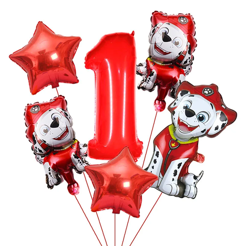 Воздушные шары из фольги Щенячий патруль 6 шт. |