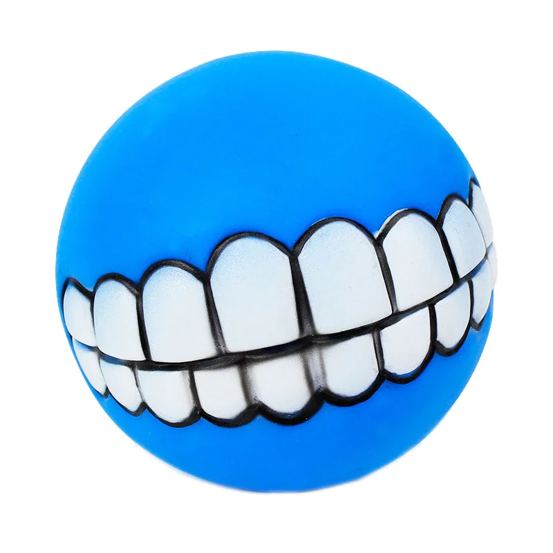 

For Rubber Dog Toys 1Pcs Squeaky Cleaning Tooth Dog Chew Toy Small Puppy Toys Ball Bite Resistant Pet Supplies Petshop Diameter