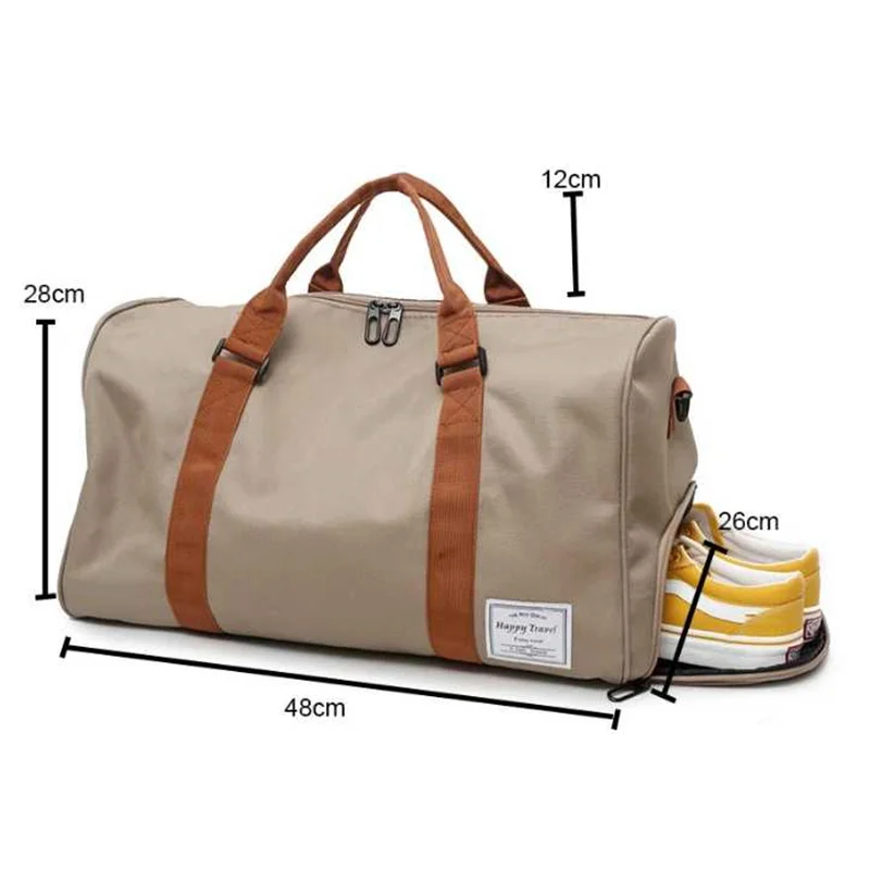 New Travel Bag Large Capacity Men Handbag Luggage Duffle Weekend Bags Women Multifunctional Sports Shoulder Bag Shoe Position
