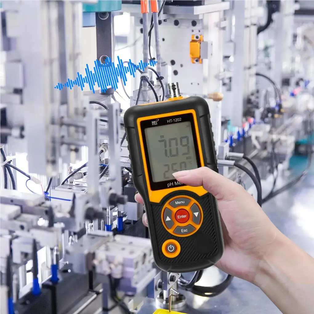 

HT-1202 PH Temperature Meters Digital pH Value Tester Professional Specific Water Quality Testers Household Backlit Convenient