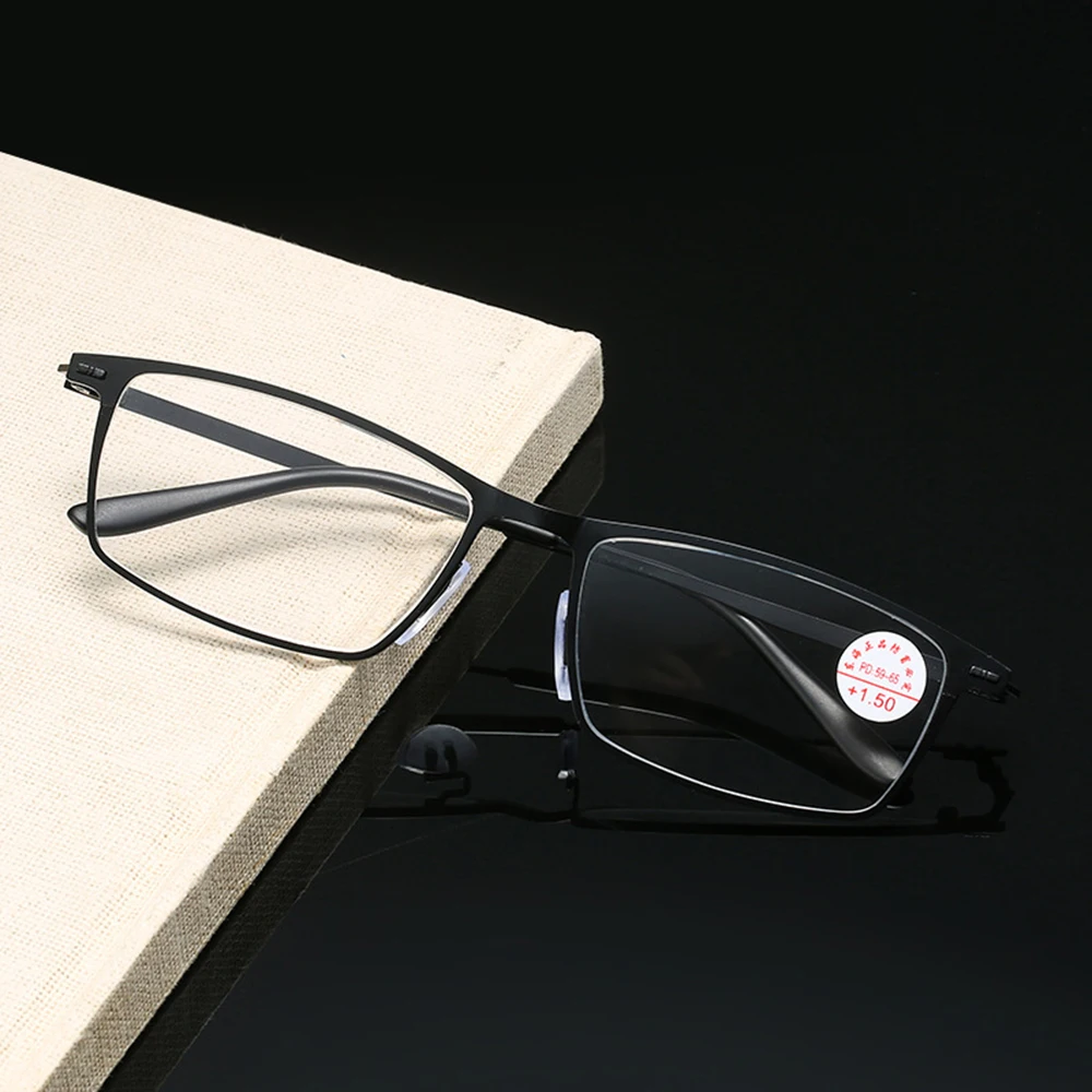 

Оправа ручной работы, прямоугольные портативные линзы из натуральных кристаллов, модные очки для чтения от + 0,75 до + 4