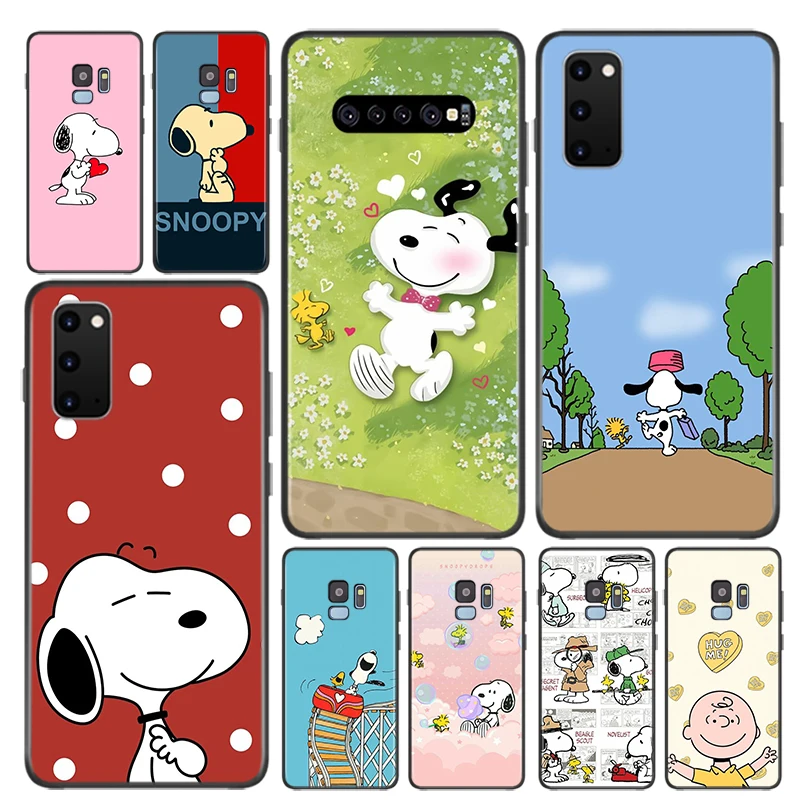 

Cute Snoopy Happy For Samsung Galaxy A53 A33 A13 A03S A02S A9 A8 A7 A6 Plus A5 A3 A02 A03 Core Silicone Phone Case Coque