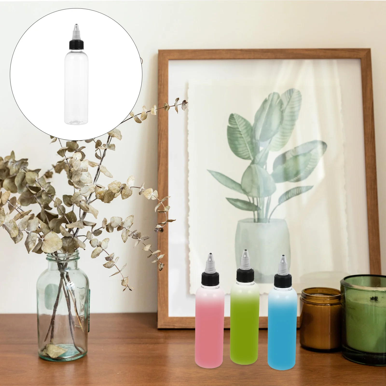 

20Pcs Empty Pigment Bottle Sauce Squeeze Bottles Artistic Craft Squirt Bottles