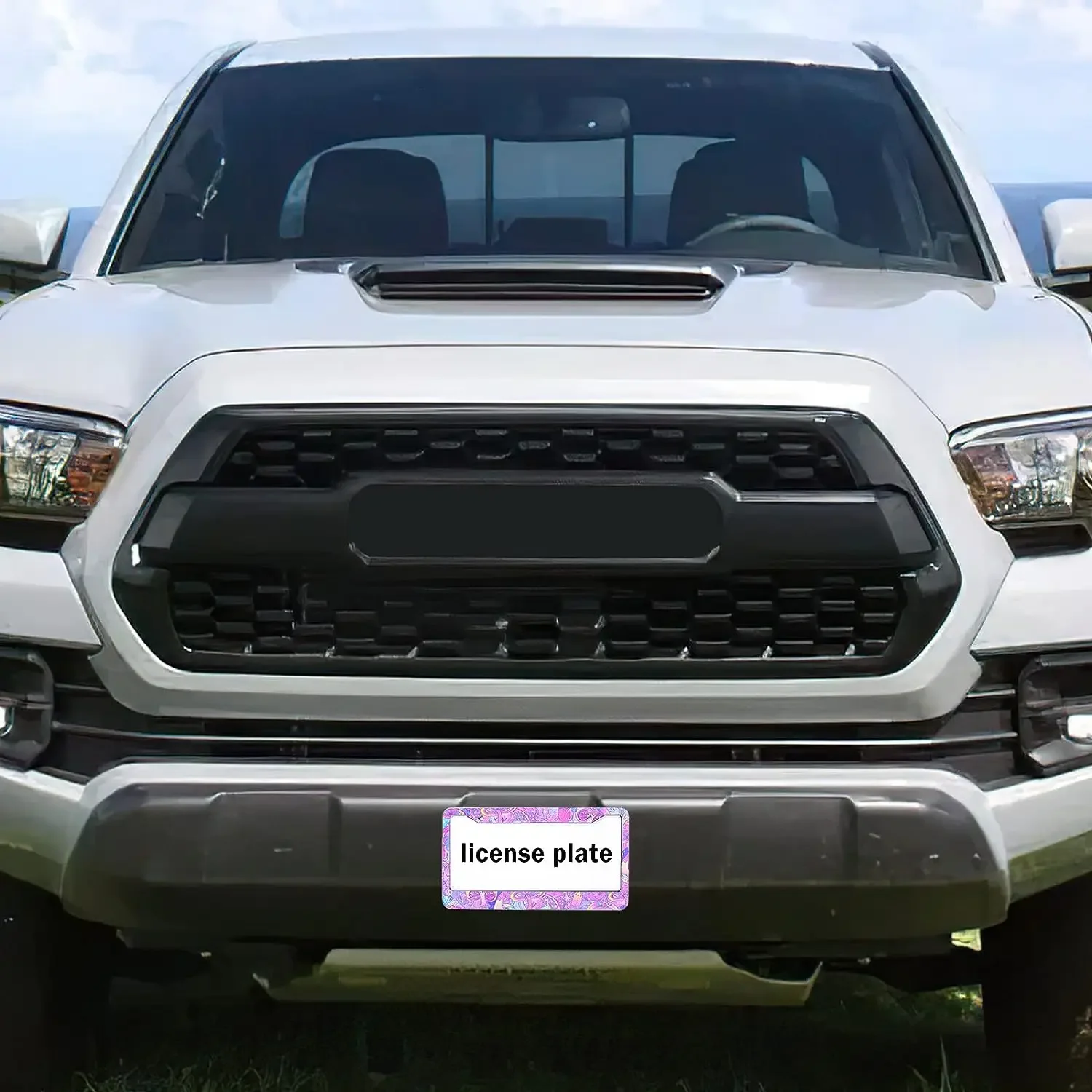 Фиолетовая рамка для номерного знака в виде гриба держатель автомобильной бирки