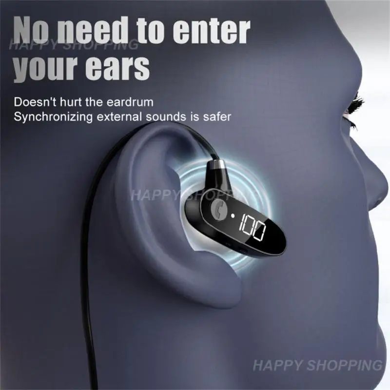 

Wireless Headset Fashion Waterproof 180mah Digital Display Tws Earbuds Bone Conduction Earphones Headphone