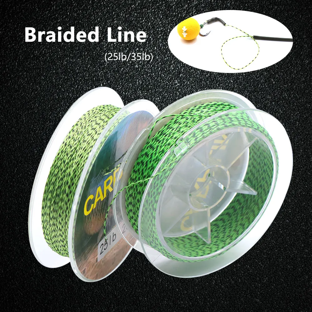 20 м леска для карпа плетеный крючок волос Rig аксессуары рыболовных крючков 25
