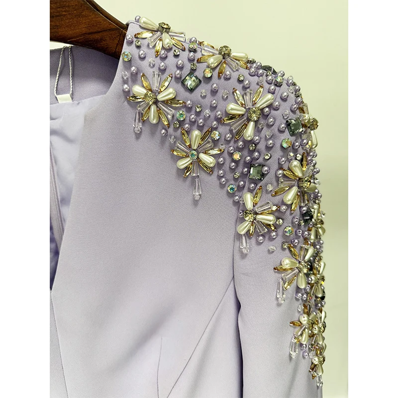 Женское длинное вечернее платье дизайнерское макси с разрезом украшенное