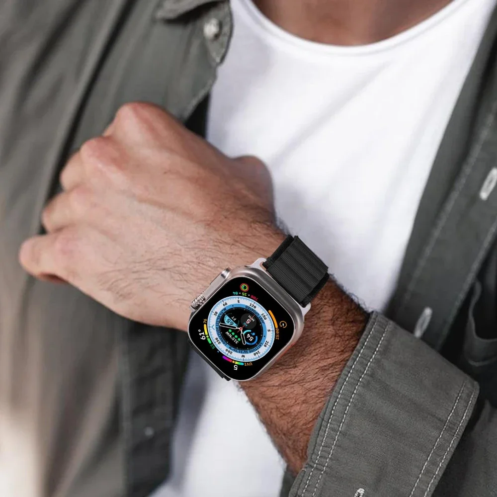 Фото Ремешок Alpine Loop для Apple Watch Ultra Band 49 мм 46 мм 45 мм 44 мм 41 мм Нейлоновый браслет с C-образной застежкой для iWatch Series10 42 мм 9 8 7 6 5 №2