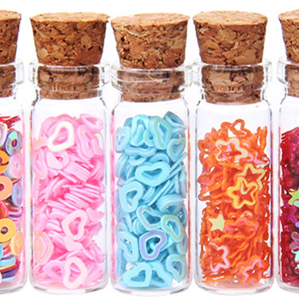 

24PCS Small Glass Jars Bottle with Wooden Cork Stoppers Clear Wishing Drifting Bottles Message Bottle for Shower Favors DIY