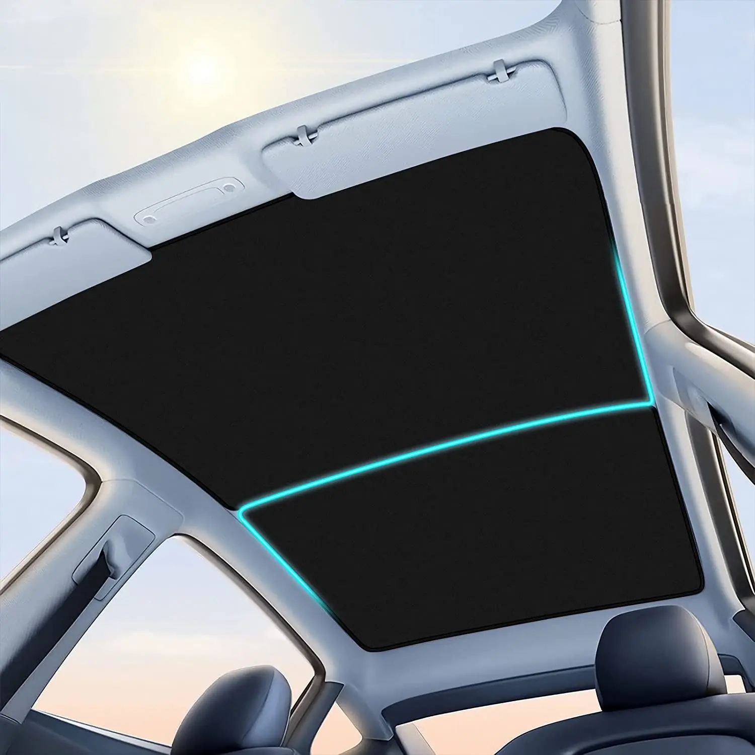 

Солнцезащитный козырек, изоляция окон на крыше, защита от УФ-лучей, солнцезащитный козырек для модели Tesla, Y-образные теплоизоляционные оттенки